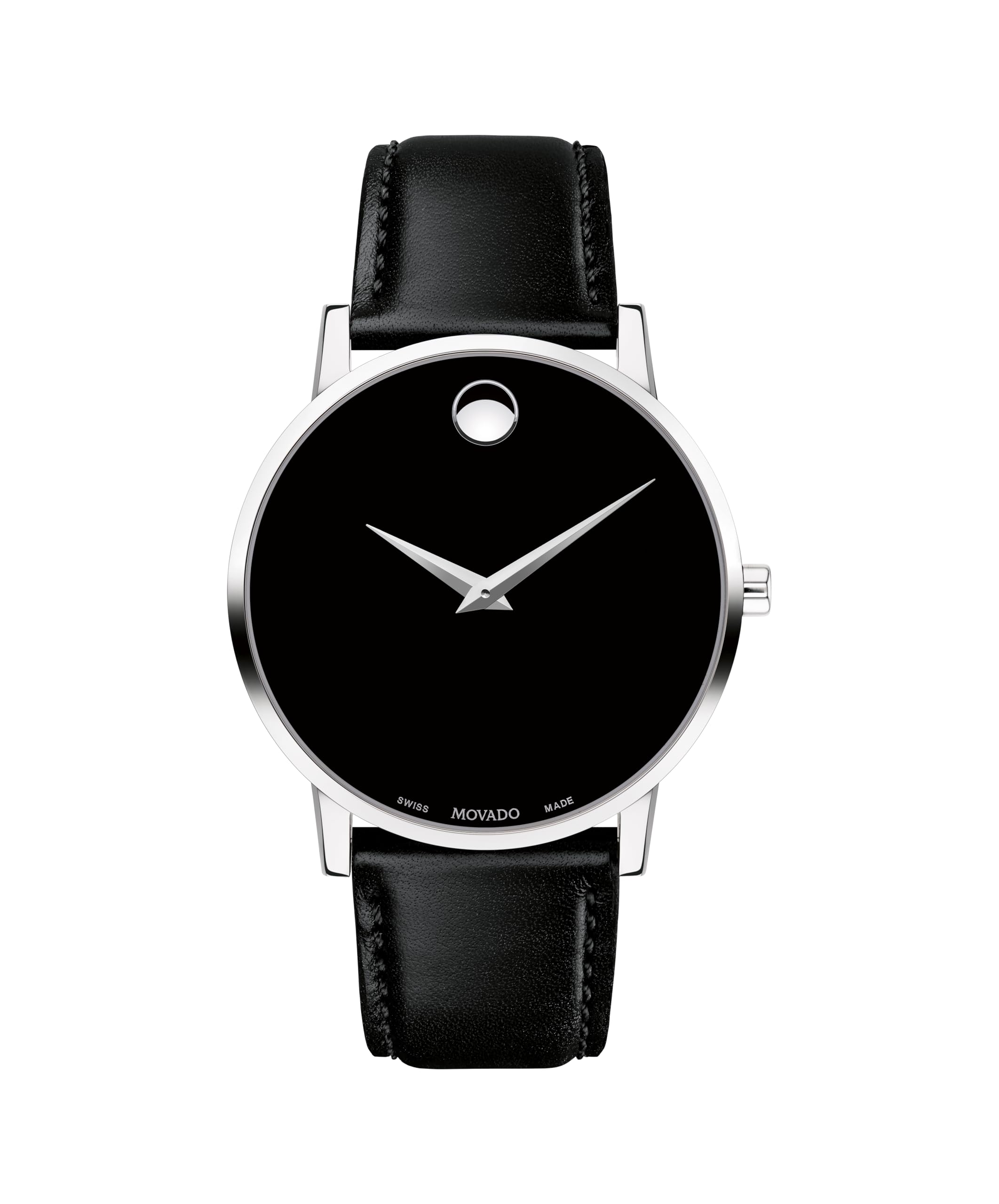 Movado Museum Classic Men's Luxury Quartz Watch - Swiss Movement, Calfskin Strap, Water-Resistant to 3ATM - Classic Timepiece - Gift for Him - 40mm
