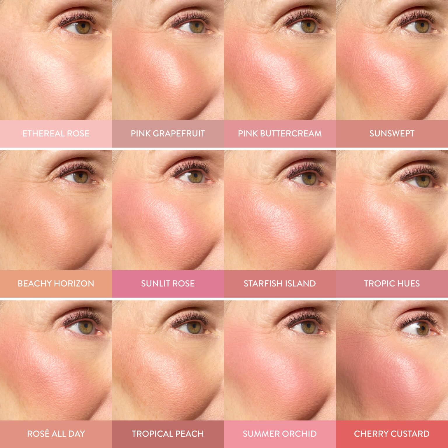 LAURA GELLER NEW YORK Baked Blush-n-Brighten Marbleized Blush + Angled Brush, Ethereal Rose