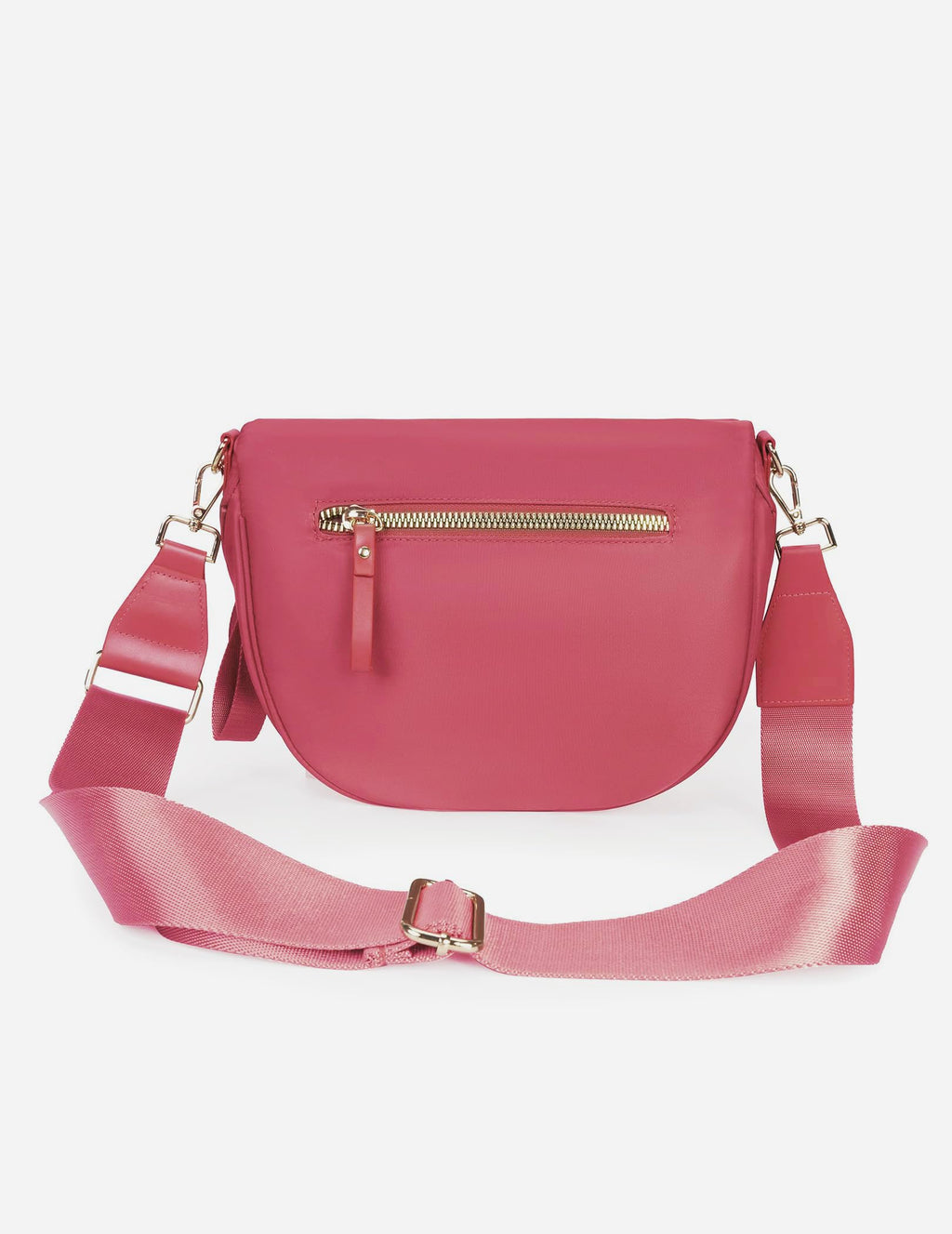 FEIBOON Spacious Nylon Crossbody Bag Bum Bag Handbags Wallets Purses Trendy Shoulder Bag for Women (watermelon red)