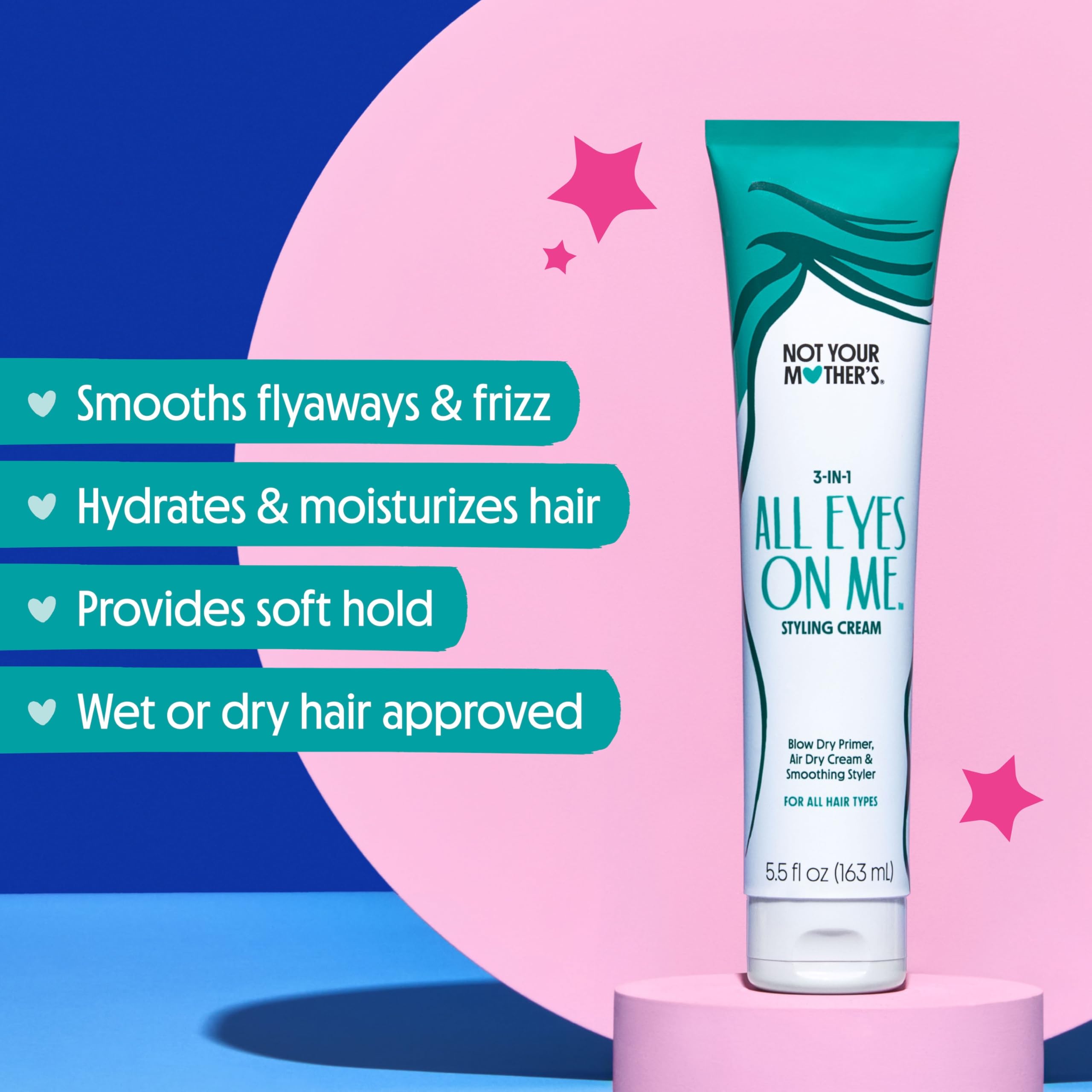 Not Your Mother's All Eyes On Me 3-in-1 Hair Styling Cream with UV Protection - Styling Cream for All Hair Types