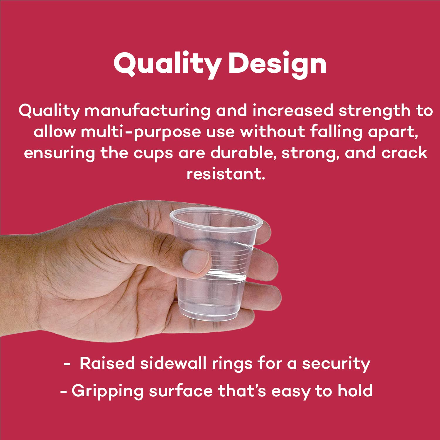 Dealmed Professional 3 oz. Disposable Plastic Cups - 100% Recyclable for Healthcare, Dental, Veterinary & Food Service Use (Pack of 400)