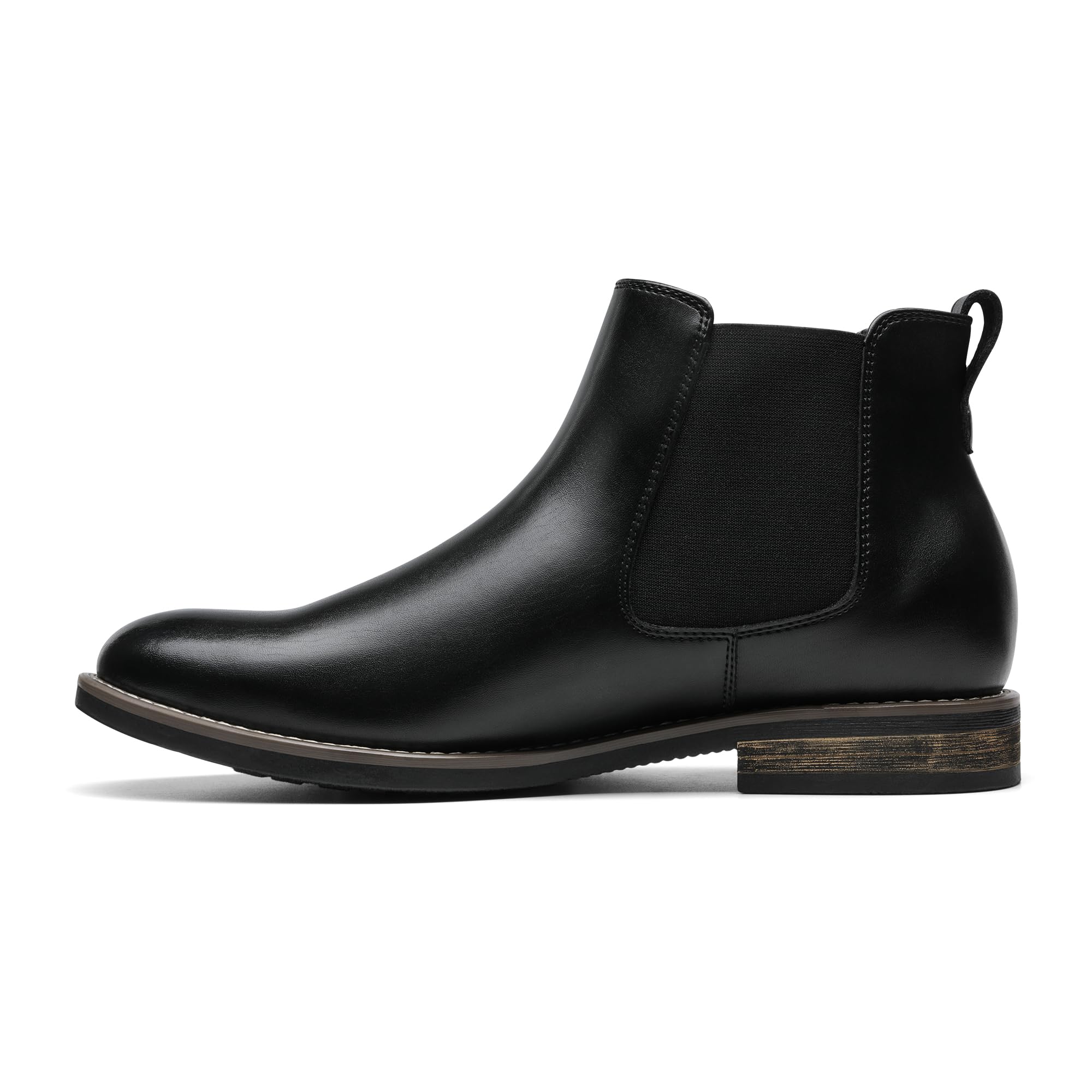 Bruno Marc Men's Suede Leather Chelsea Ankle Boots,Size 12,1-Black,URBAN-06-1