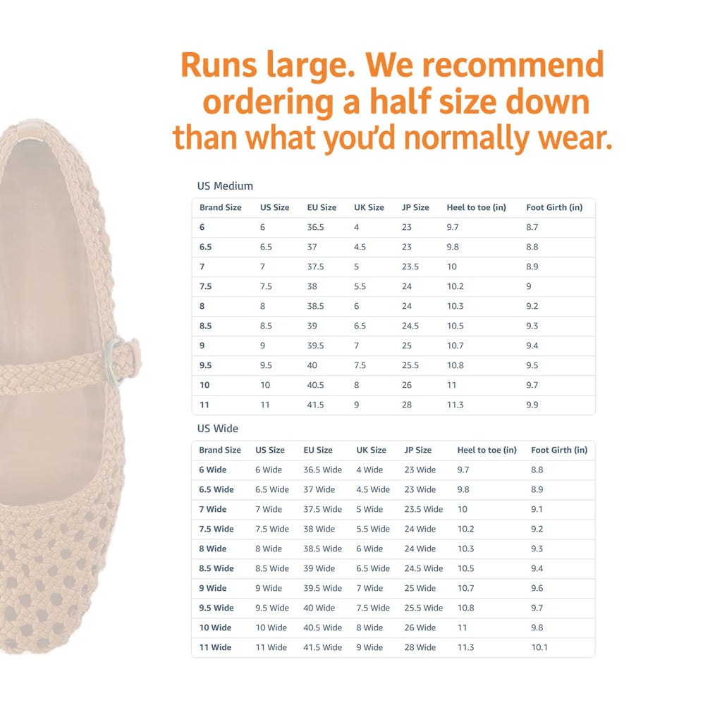 CUSHIONAIRE Weston Hand Woven Mary Jane Flats for Women, Comfortable Dressy Ballet Flats with Braided Adjustable Buckle and Memory Foam Cushioning, Cognac 8
