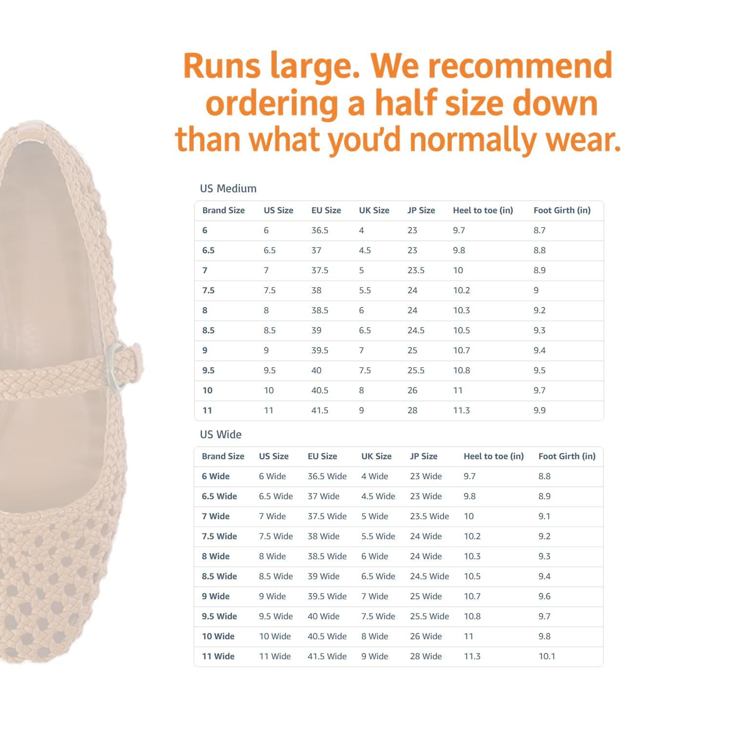 CUSHIONAIRE Weston Hand Woven Mary Jane Flats for Women, Comfortable Dressy Ballet Flats with Braided Adjustable Buckle and Memory Foam Cushioning, Cognac 8