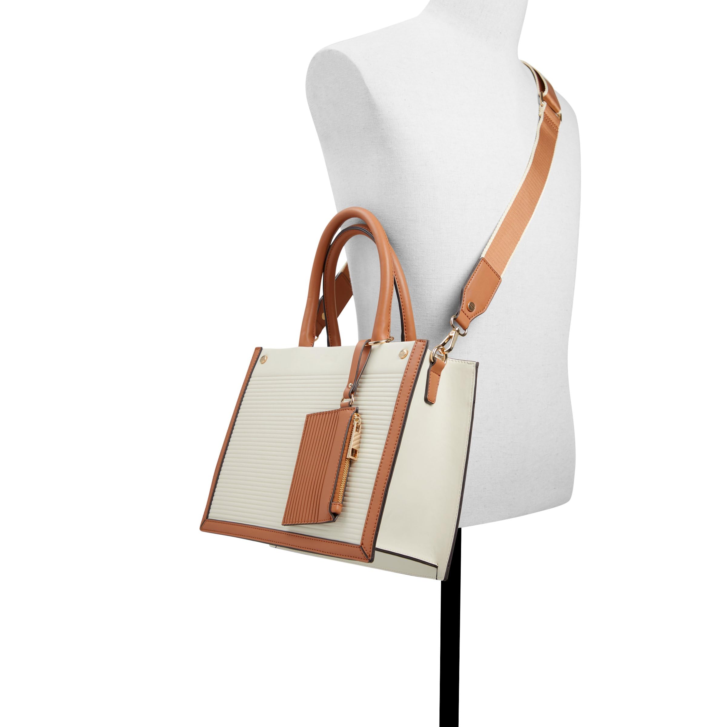 Aldo Women's Daspiass Satchel, Bone Multi