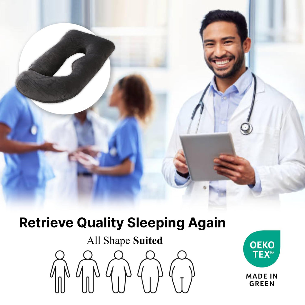 ALLOPERA Pregnancy Pillow, Full Body 57 Inch Maternity Pillow with Removable Washable Cover - Sleep Support for Legs, Back, Neck, Shoulder, HIPS, Belly for Pregnent Women, Black Grey Velvet Cover