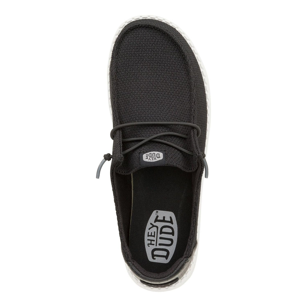 HEYDUDE Women's Wendy Hex Black Size 5 | Women's Slip On Shoes | Comfortable & Light-Weight