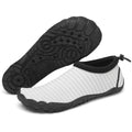 Mishansha Womens Mens Water Shoes Wide Toe Box Swim Beach Barefoot Shoes Quick Dry Non Slip Pale Grey 10 Women/8 Men
