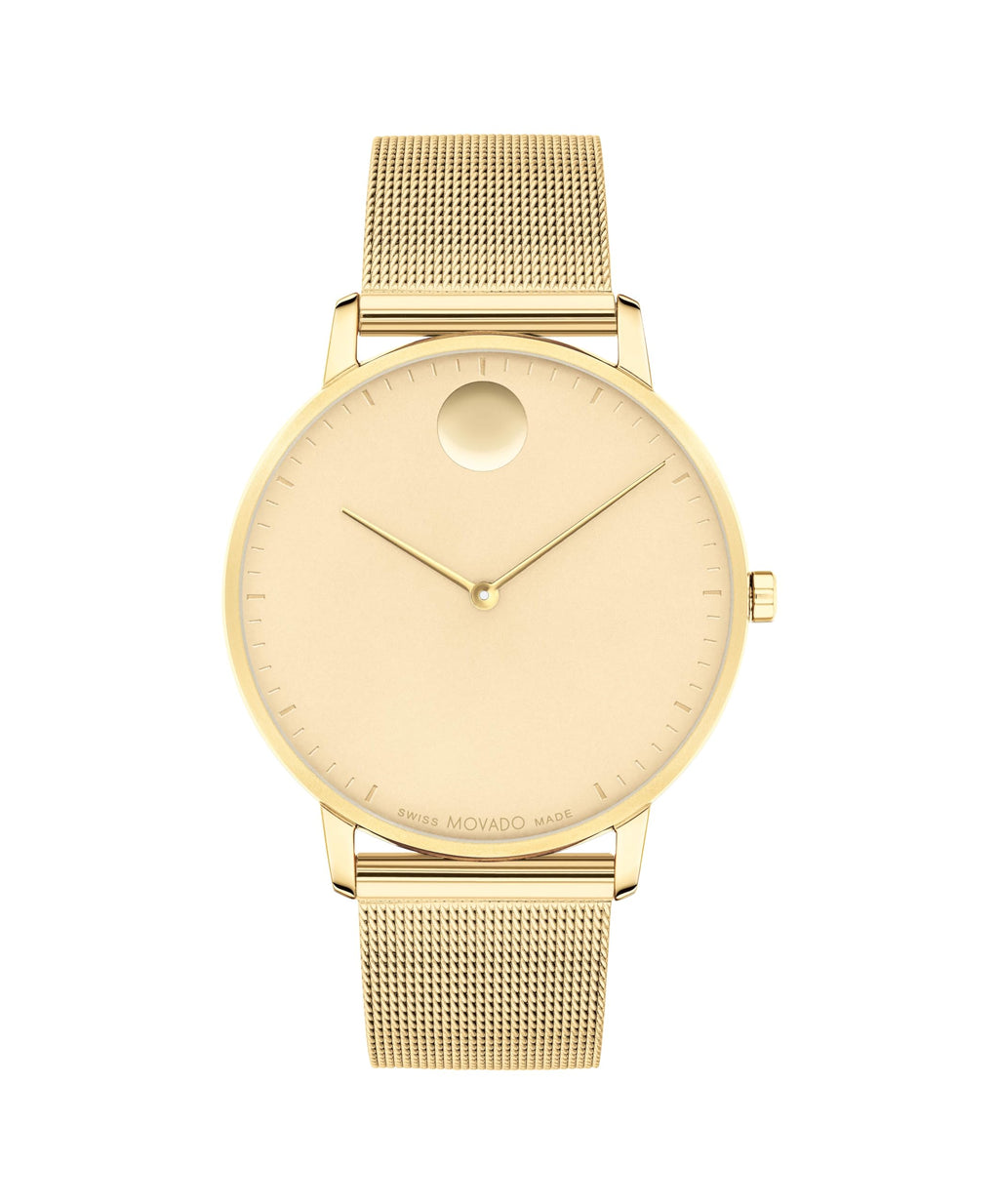 Movado Face Men's Luxury Quartz Watch - Swiss Movement - Water Resistance 30 Meters (3ATM) - Elegant Timepiece - Gift for Him - 41mm
