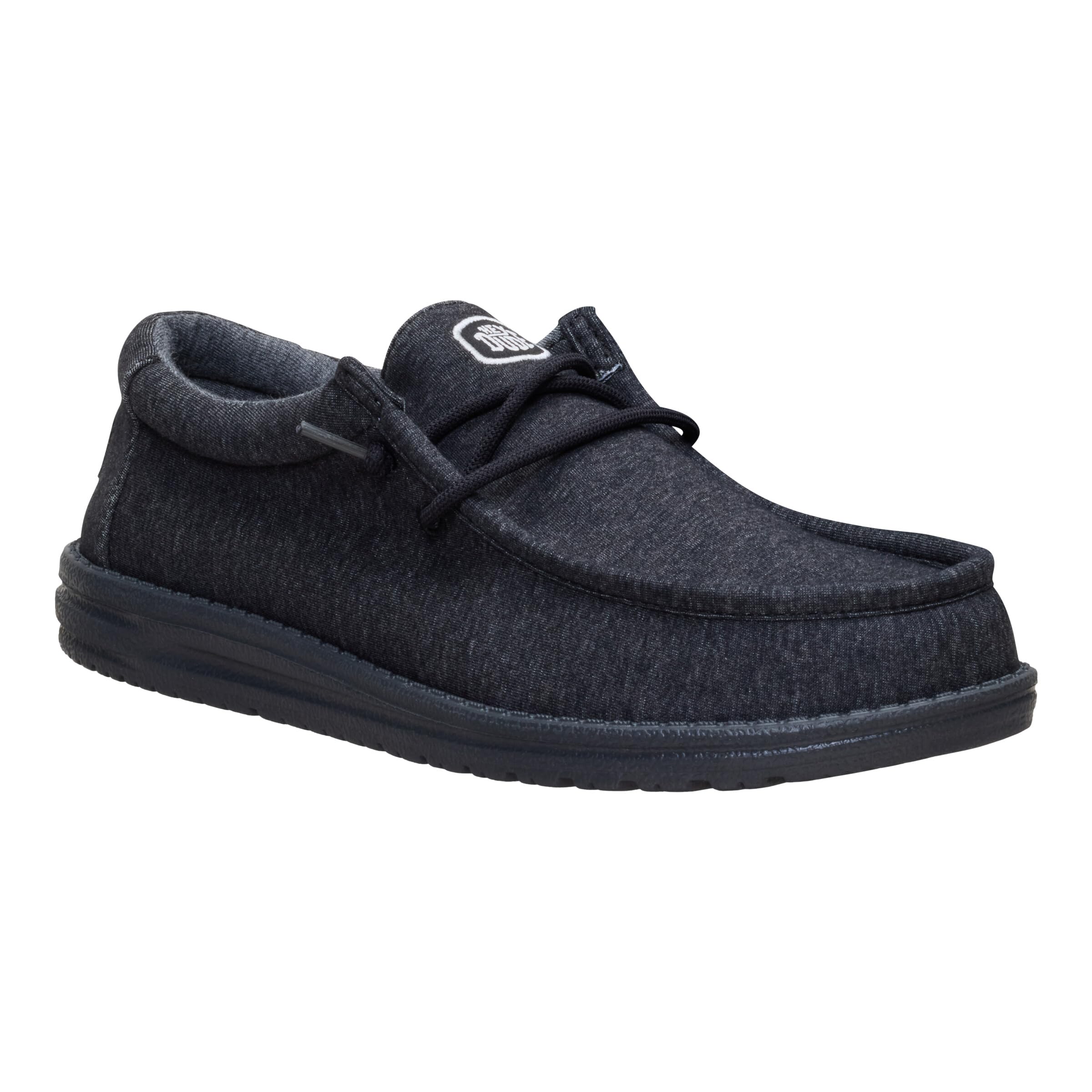 HEYDUDE Wally Stretch Jersey Black Size 10, Men’s Shoes, Men's Slip-on Loafers, Comfortable & Light-Weight
