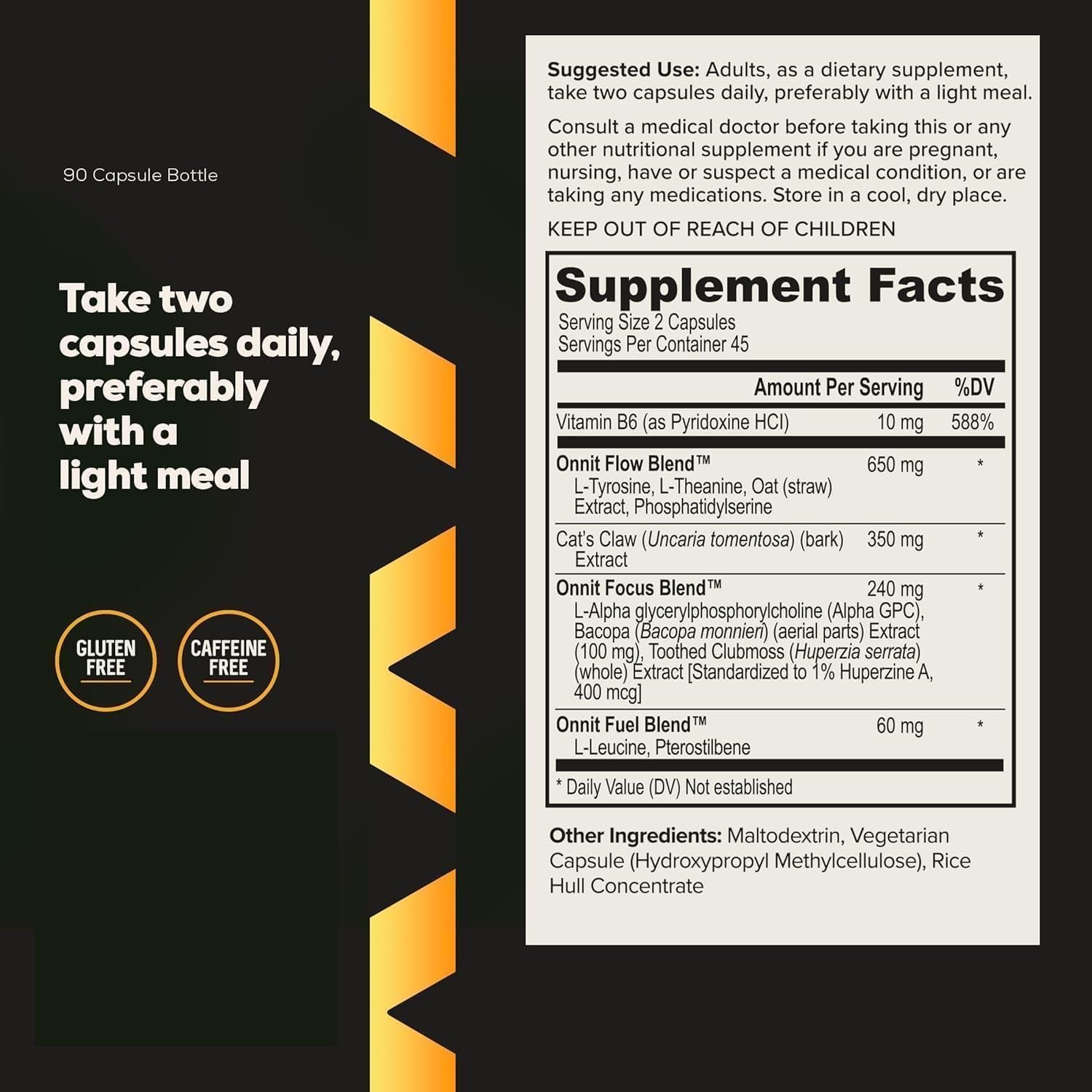 Alpha-Brain Cognitive Enhancement Nootropic - Memory Support, Mental Clarity & Focus - 90 Count
