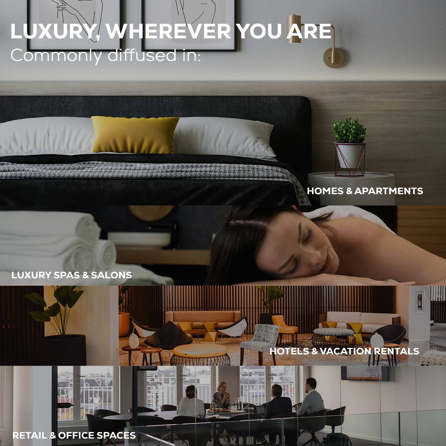 Aroma Country 1 Way Diffuser Oil - Luxury Hotel Santal Fragrance Oil for Diffuser Refill, Sandalwood Home Aroma Diffusers & Room Spray - My Way Premium Aromatherapy Oils & Home Scent (8.5 Fl Oz)