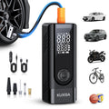 KUXISA Tire Inflator Portable Air Compressor, 3X Faster Air Compressor with Digital Pressure Gauge, 180 PSI Portable Air Pump for Cars, Motorcycles, Bicycles, Balls and More(Black)