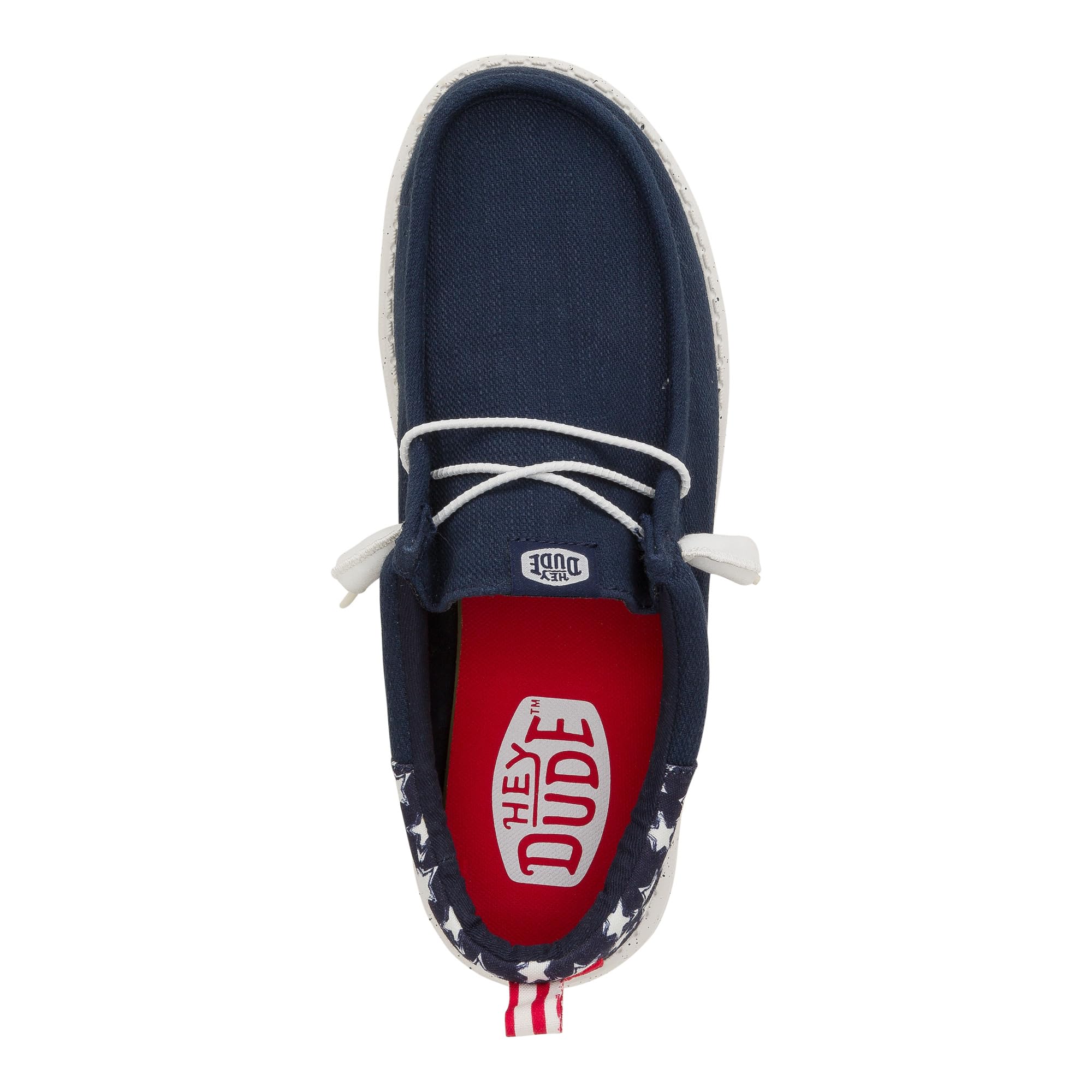 HEYDUDE Wally Funk Americana Stars Navy Blazer Size 11, Men’s Shoes, Men's Slip-on Loafers, Comfortable & Light-Weight