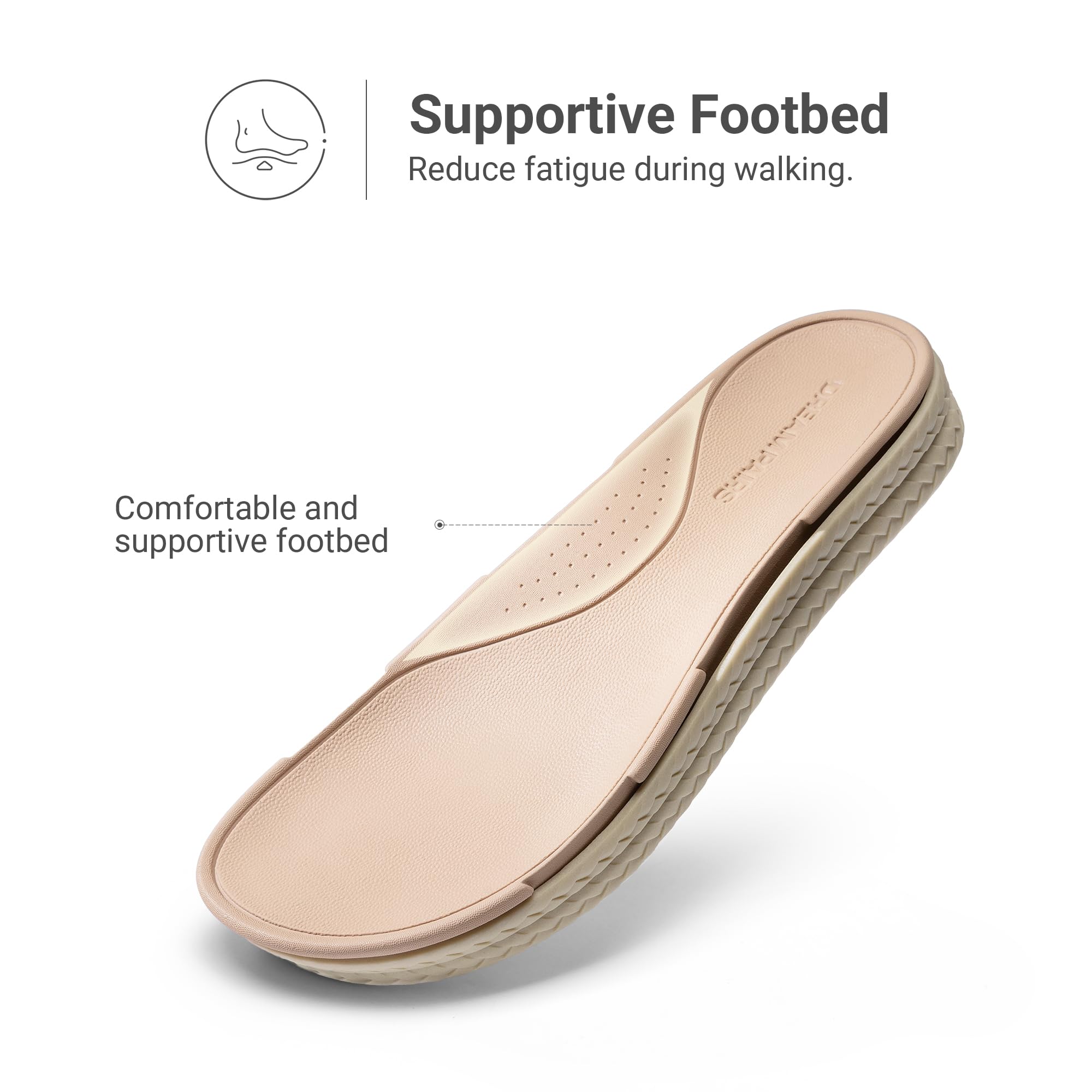 DREAM PAIRS Women Water Sandals Comfortable Flat Beach Platform Dressy Summer Walking Shoes,Size 7,White,SDFS26006W
