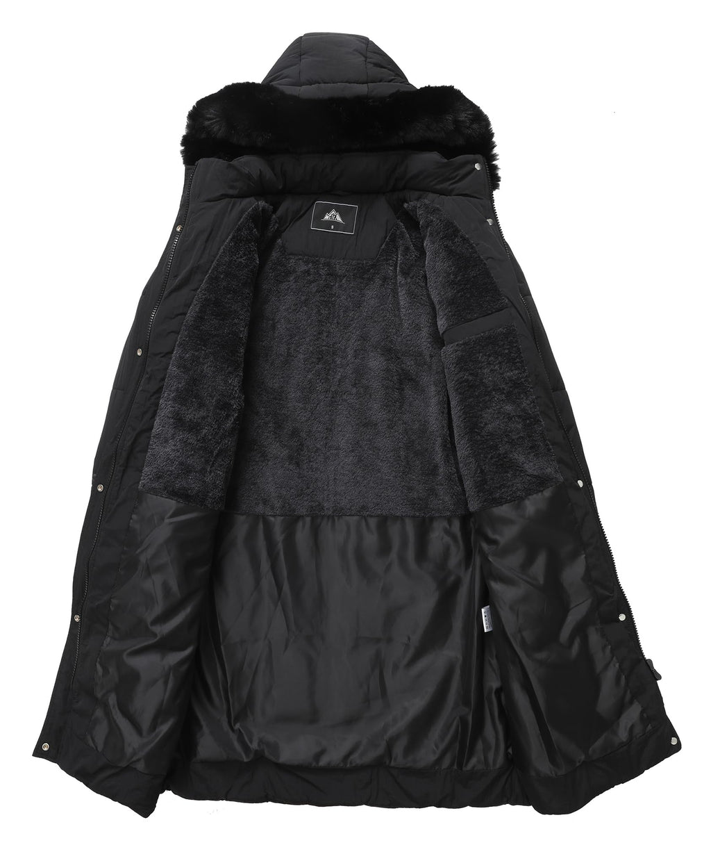 GOLDLADIES Women's Winter Coat Long Waterproof Parka - Warm Snow Jacket for Women, Windproof Winter Jacket with Hood, Heavy Duty Cold Weather Outerwear