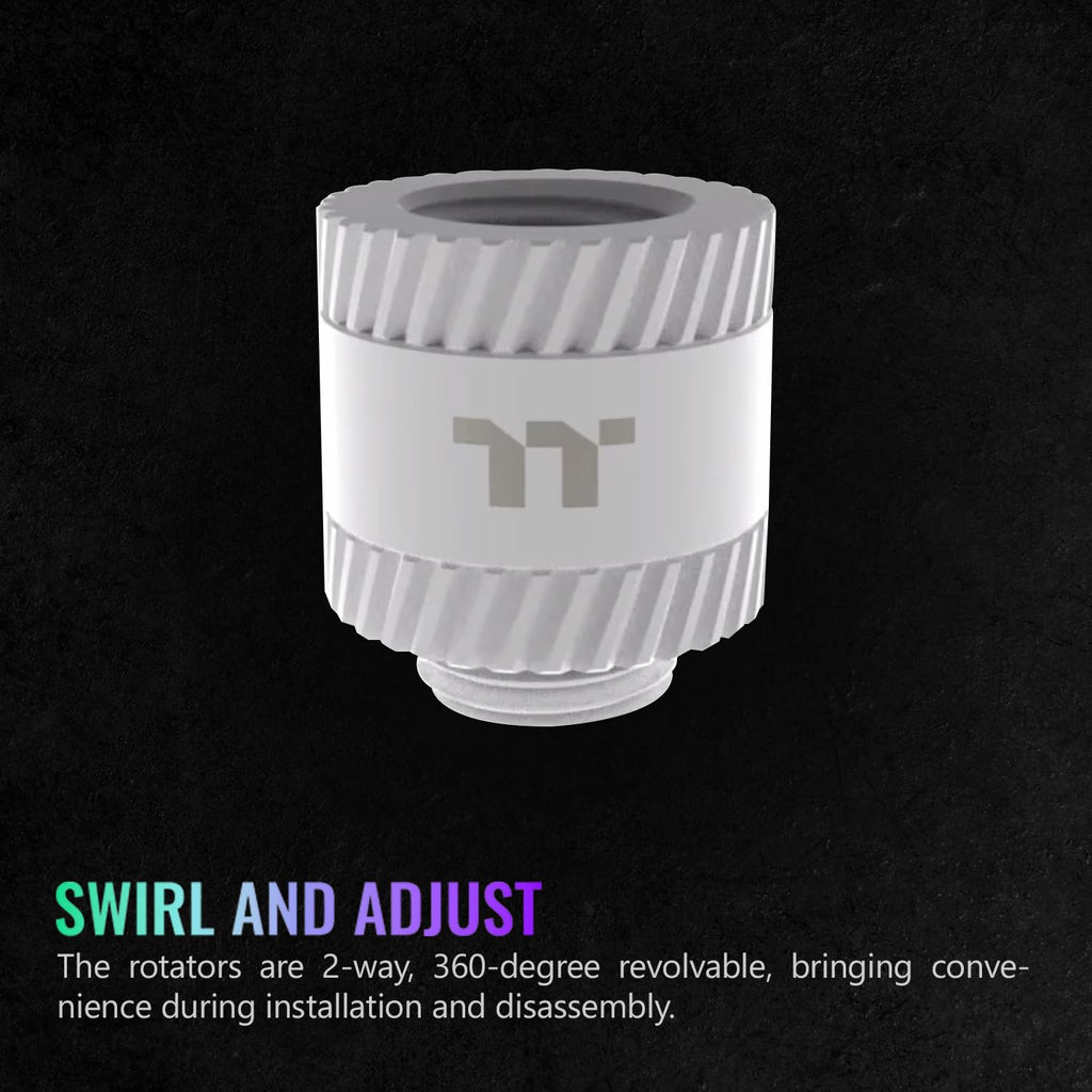 Thermaltake Pacific SF Female to Male 20mm Extender White/DIY LCS/Fittings CL-W392-CU00WT-A