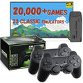New Retro Gaming Console & Game Stick Pro - 20,000+ Classic Video Games, 23 Emulators, Dual Wireless Controllers, 4K HDMI Output, Plug & Play, Compatible with TV, PC, Projector, 64GB