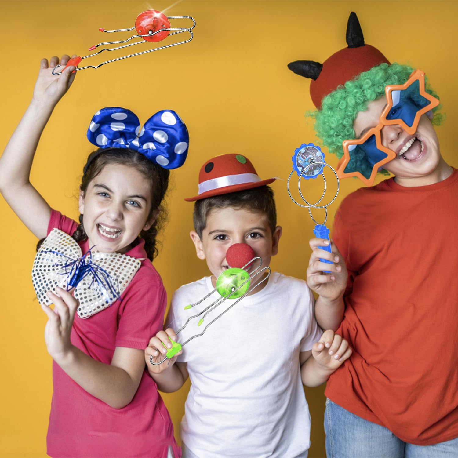 Stocking Stuffers for Kids Toys Boys 3pcs Light Up Gyro Wheel Toy Birthday Gifts for Men, Magic Rail Twirler Magnetic Yoyo Spinner Sensory Fidget Toys for Kids Ages 3-5-7 4-8-12 Year Old Boys & Adults
