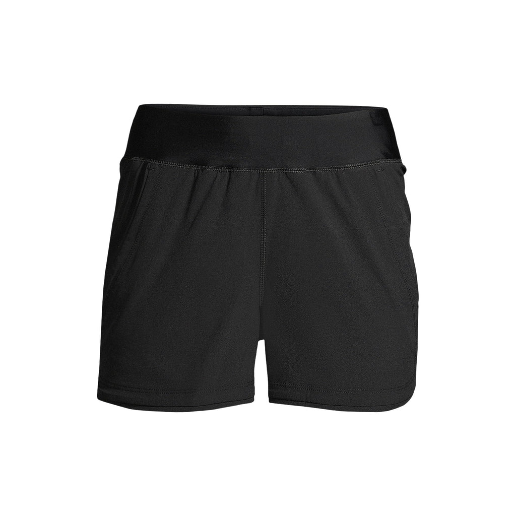 Lands' End Womens Sunshade UPF 50 3 Inch Board Shorts with Panty Black Regular 0