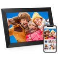 Anna Bella Digital Picture Frame 10.1 Inch IPS HD Touch Screen WiFi Smart Digital Photo Frame with 32GB Storage, Auto-Rotate, Easy Setup to Share Photos or Videos Remotely via AiMOR APP Black