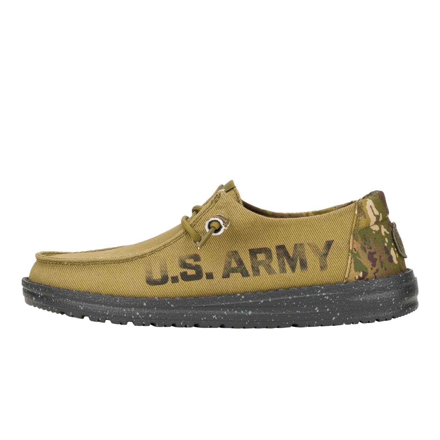 HEYDUDE Wendy US Armed Forces, Navy, Army, Womens Shoes, Womens Slip-on Loafers, Comfortable & Light-Weight