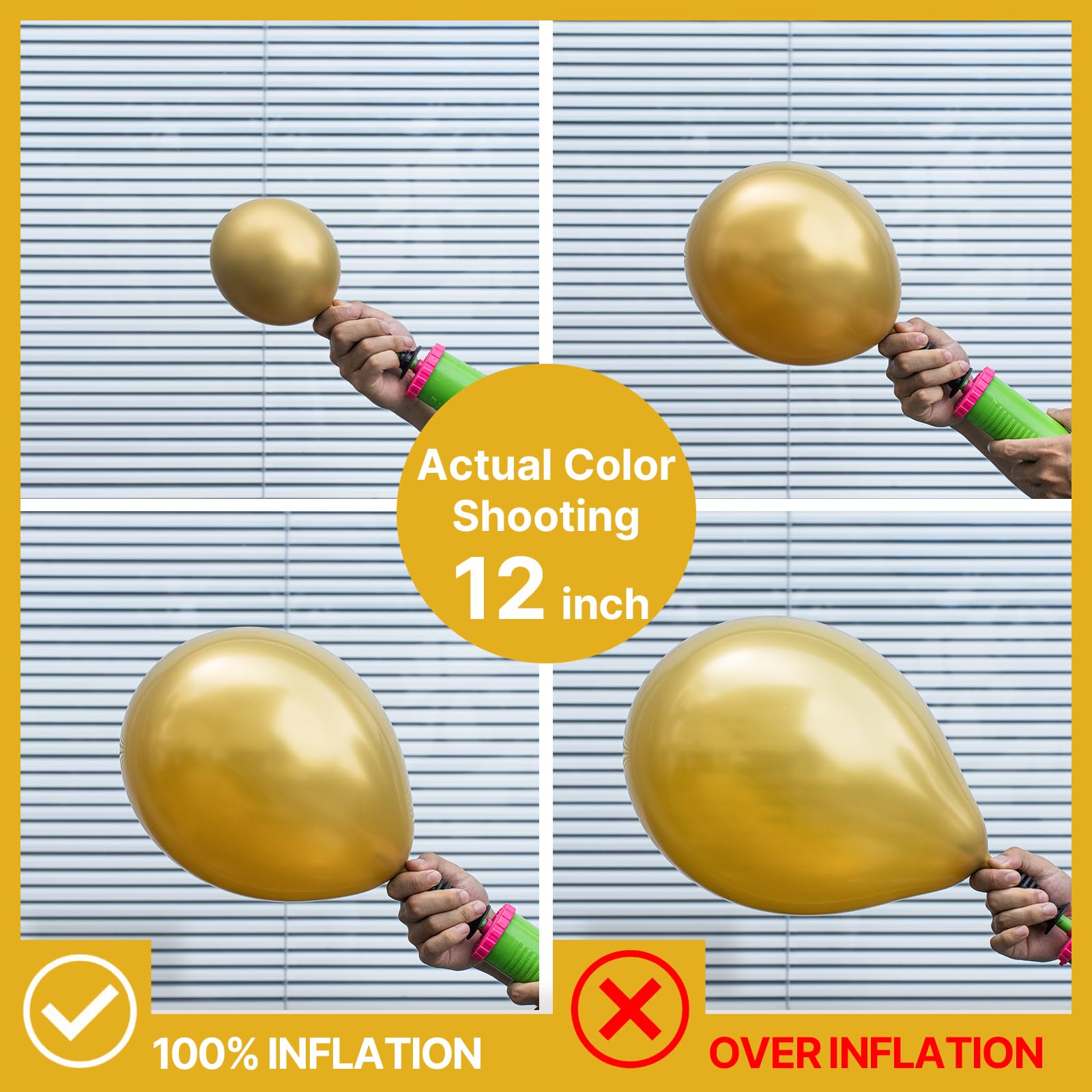 PartyWoo Gold Balloons 127pcs Different Sizes of 36 18 12 10 5 Inch Gold Balloon Arch Kit Garland for Birthday Wedding Anniversary Baby Shower Graduation Retirement Casino Party Decorations Gold-G101