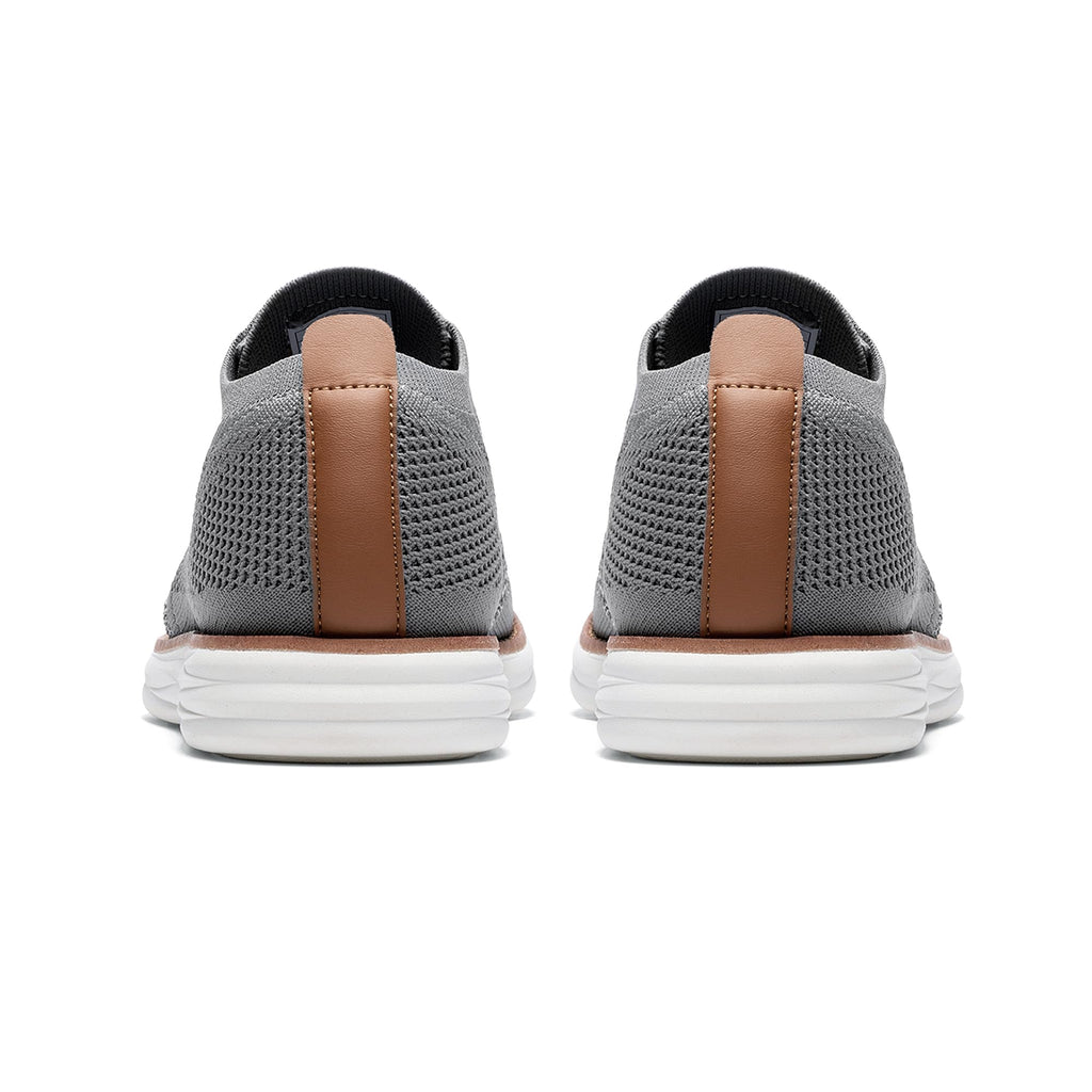 Bruno Marc Men's KnitFlex Breeze Mesh Sneakers Oxfords Lace-Up Lightweight Casual Walking Shoes,Size 10.5,Dark Grey,GRAND-01
