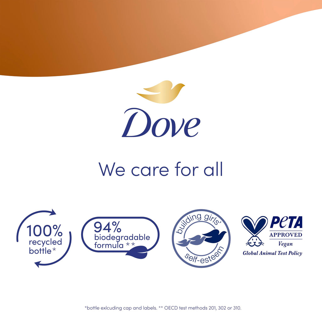 Dove Advanced Care Pampering Body Wash Body Cleanser shower gel with a shea butter & vanilla scent for instantly lotion-soft skin 6x 225 ml