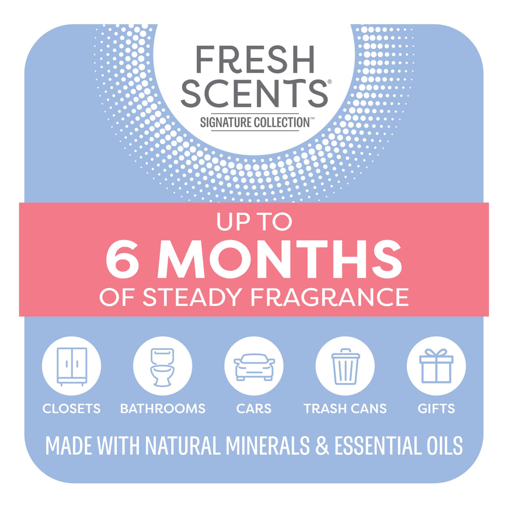 Fresh Scents Scented Sachets | Seaspray | Home Fragrance | Long Lasting (Up to 6 Months) | Air Freshener for Closets, Drawers, & Cars | 6 Pack