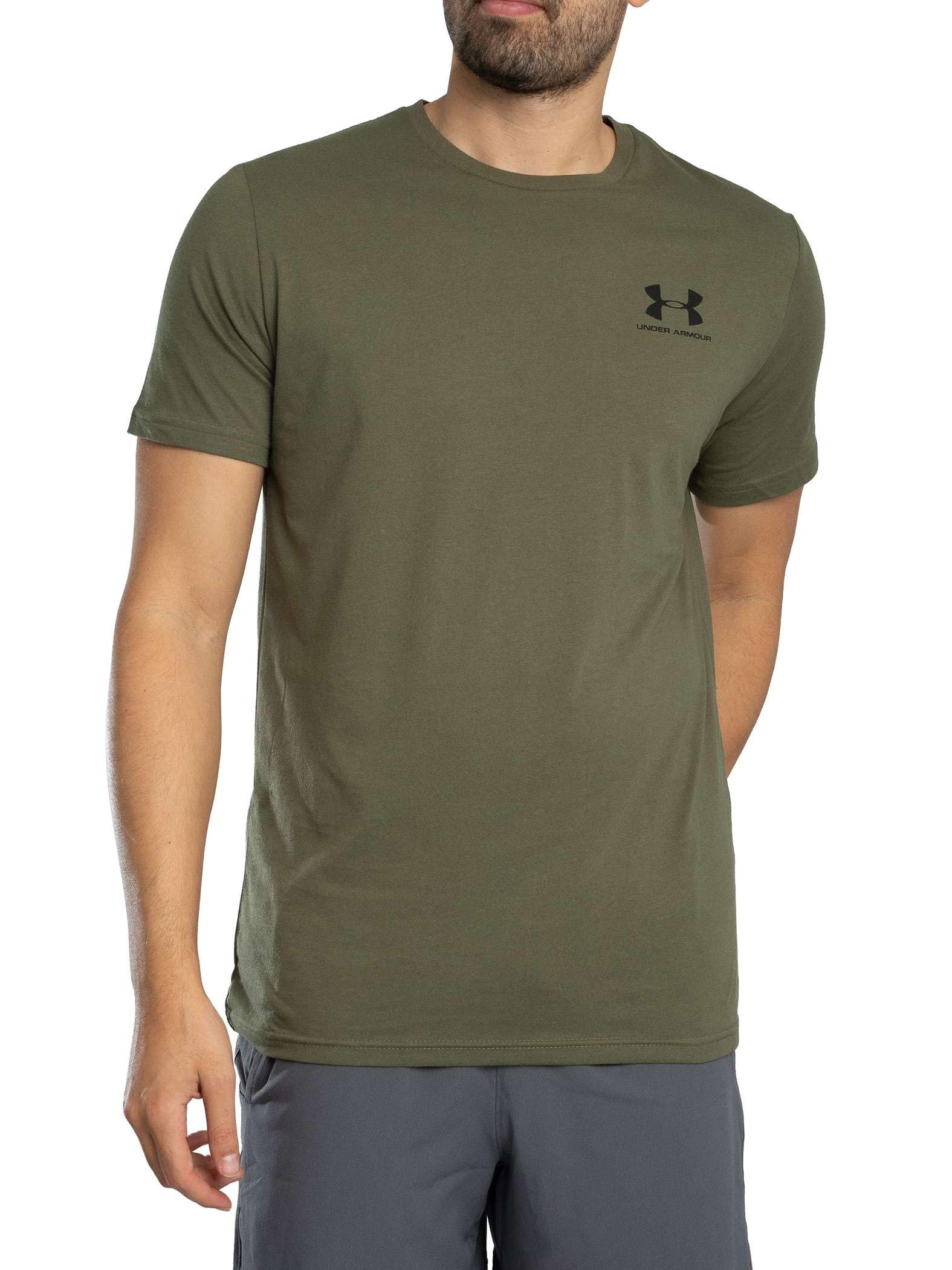 Under Armour Men's Sportstyle Left Chest Short-Sleeve T-Shirt, (390) Marine OD Green/Black/Black, X-Large