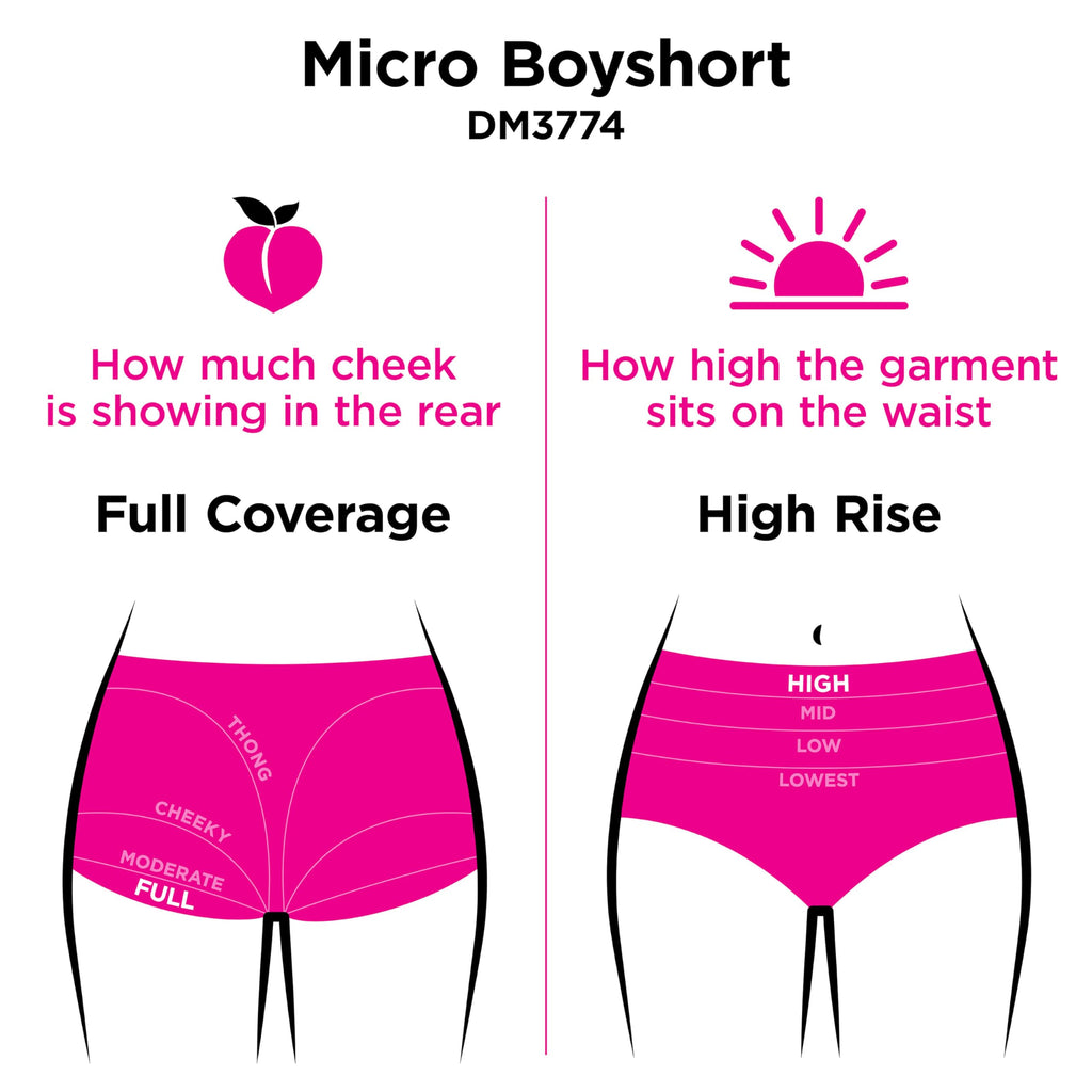 Maidenform Women's Underwear Boy Shorts Pack, 3-Pack, Microfiber Boy short Underwear Women Pack, Coverage Panties for Women