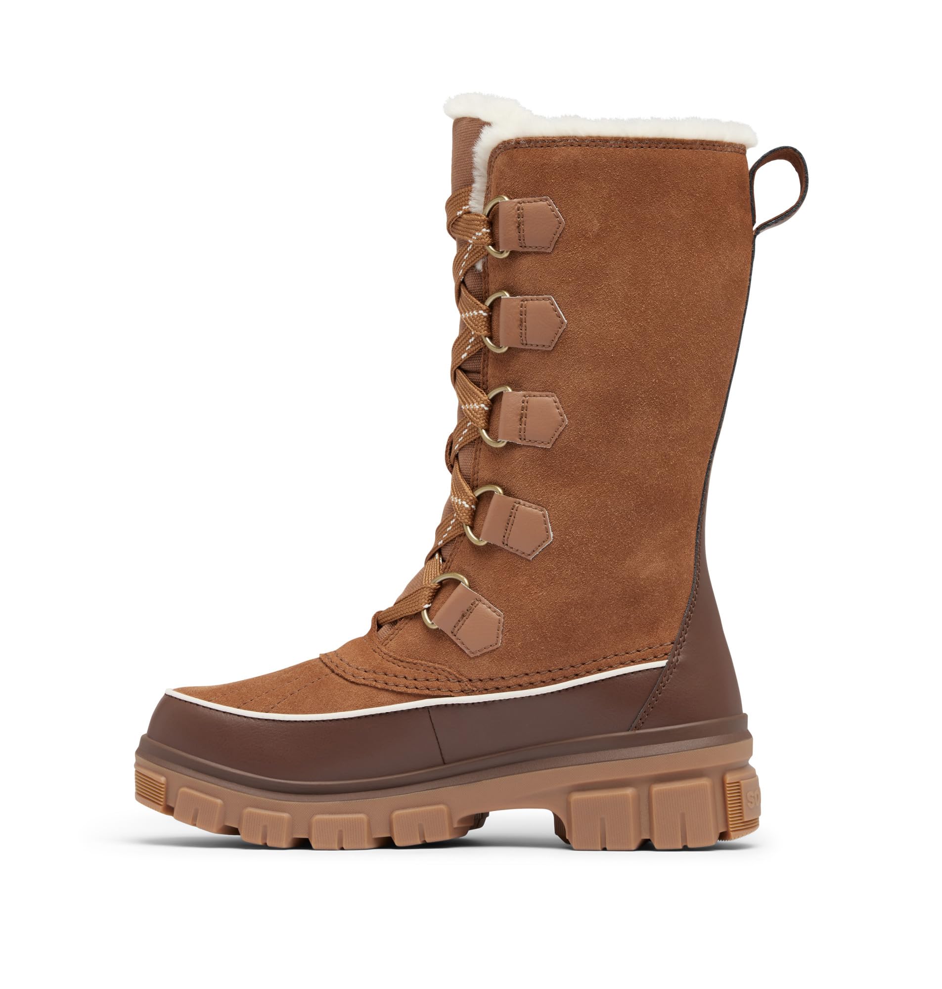 SOREL Women's Tivoli V Tall Waterproof Boot - Velvet Tan, Tobacco - 8