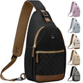 Vankor Small Crossbody Purses Bags for Women Men Travel, Chest Sling Bag Women Casual Cross Body Bag for Woman Sling Backpack Black