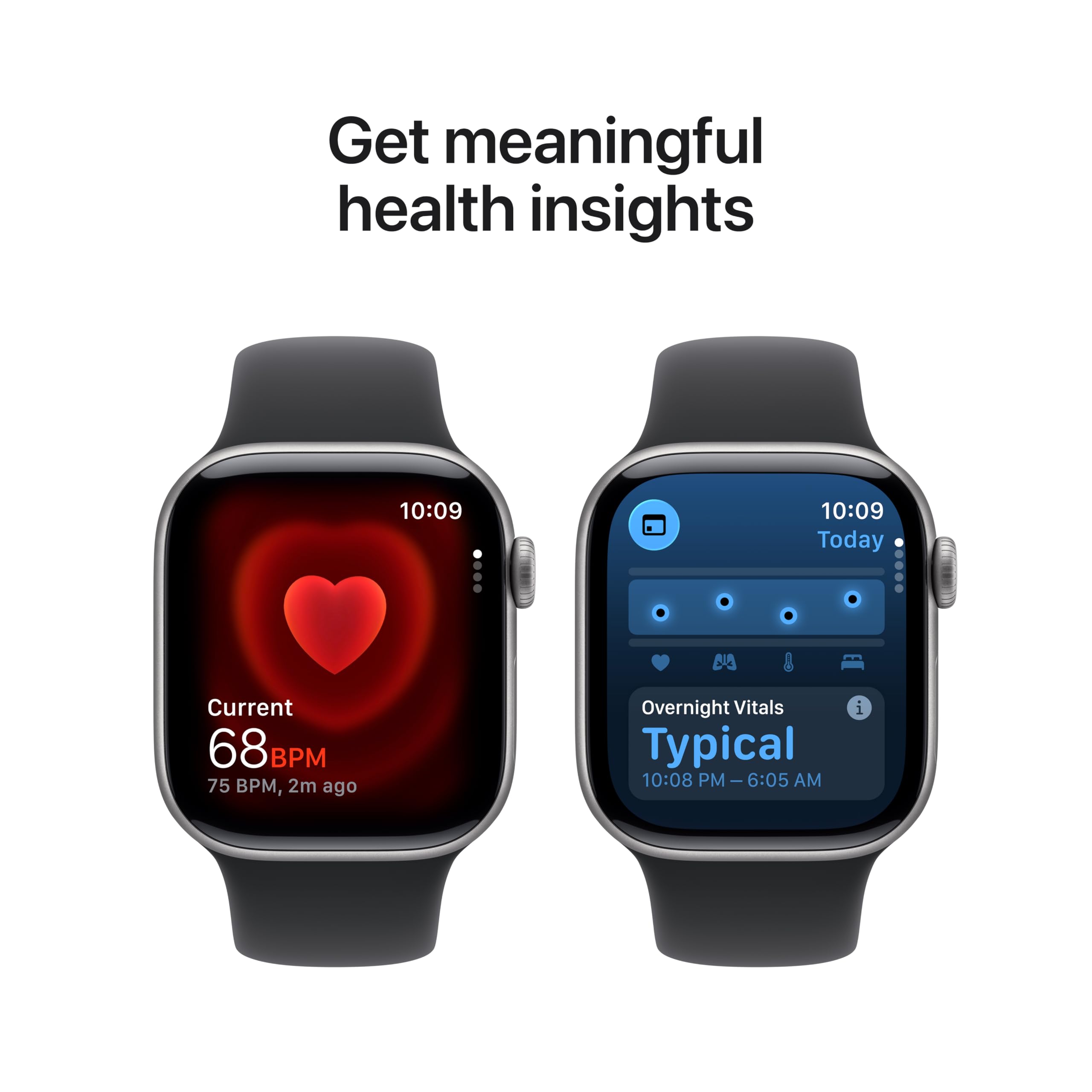Apple Watch Series 11 [GPS 42mm] Smartwatch with Space Gray Aluminum Case with Black Sport Band - S/M. Sleep Score, Fitness Tracker, Health Monitoring, Always-On Display, Water Resistant
