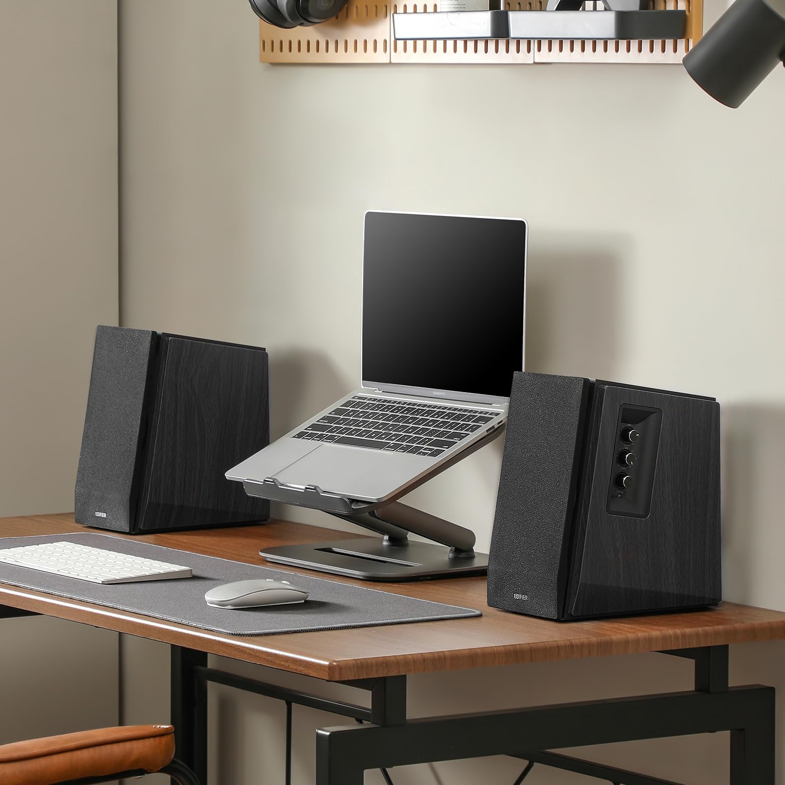 Edifier R1700BT Bluetooth Bookshelf Speaker - Active Near-Field Studio Monitors - Powered Speakers 2.0 Setup Wooden Enclosure 66w RMS (Black)
