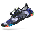Mishansha Water Shoes for Women Men, Quick-Dry Barefoot Swim Shoes with Drainage Holes, Lightweight Aqua Shoe for Beach Pool River Boating Yoga Walking 12.5 Women/11 Men Maya Blue