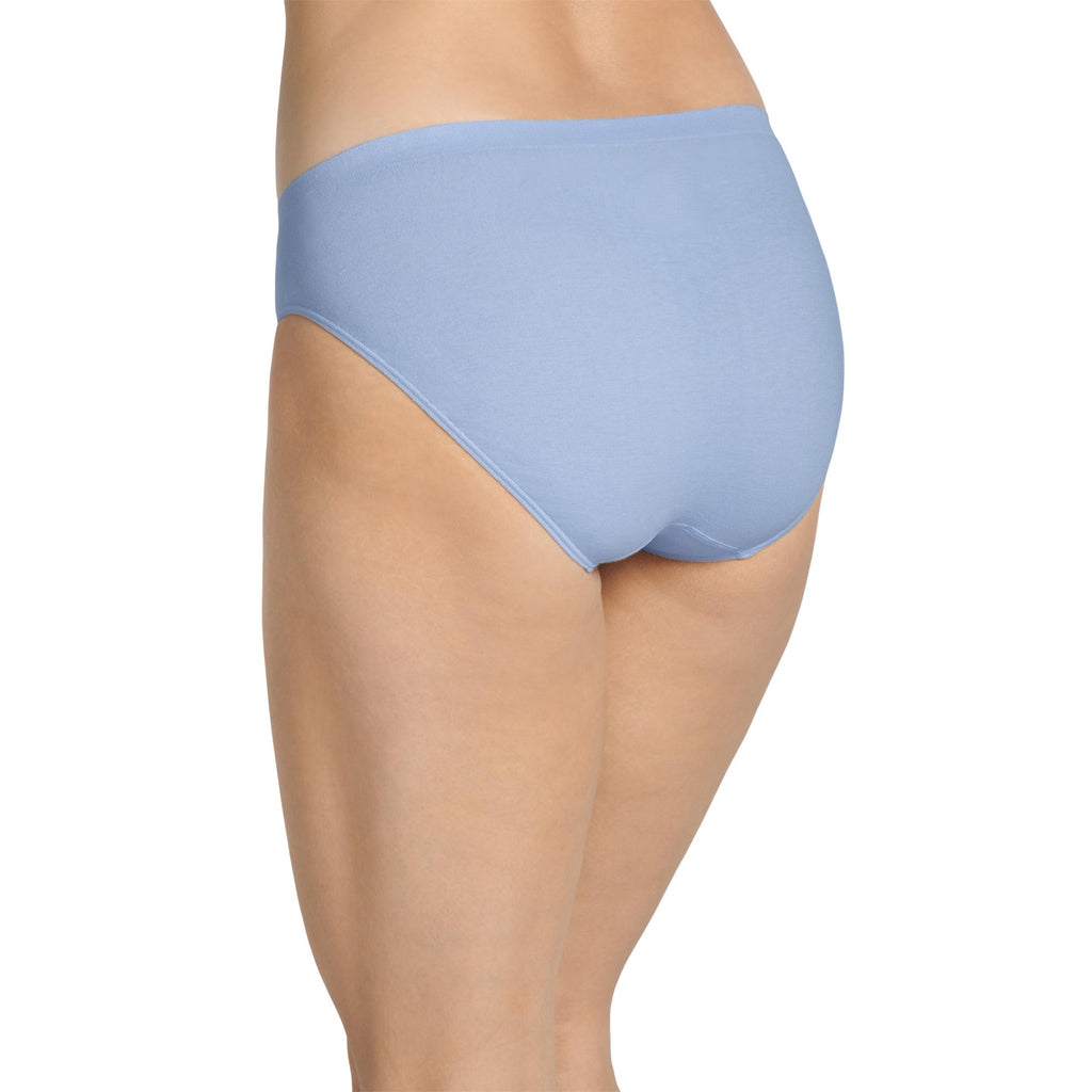 Jockey Women's Underwear Comfies Cotton French Cut - 3 Pack, Teal Blue/Periwinkle/Peach Rose, 6