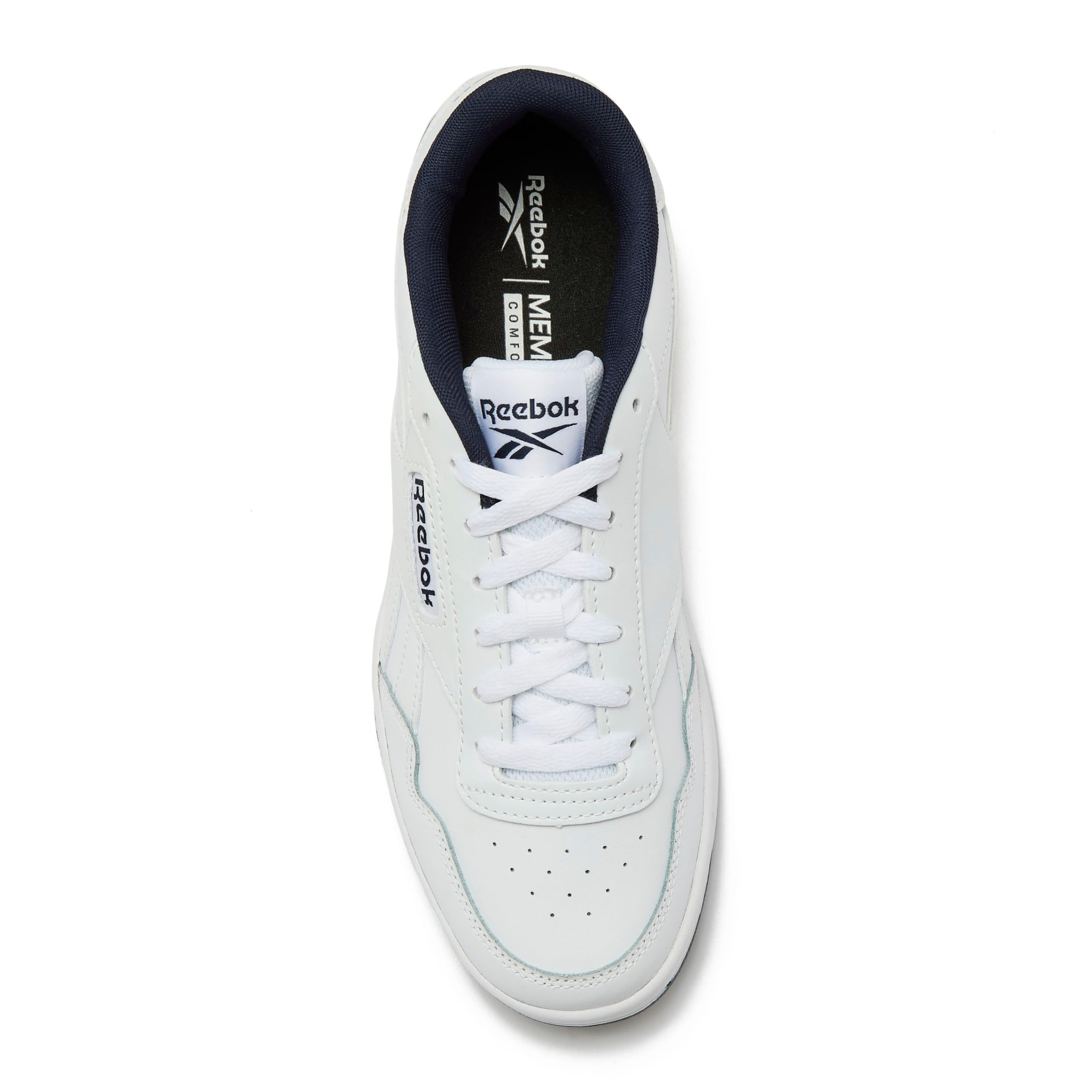 Reebok Court Advance Sneakers for Men - Casual Tennis Mens Shoes Size 6 to 15, White or Black, FFP- Footwear White/Vector Navy/Footwear White, 4.5
