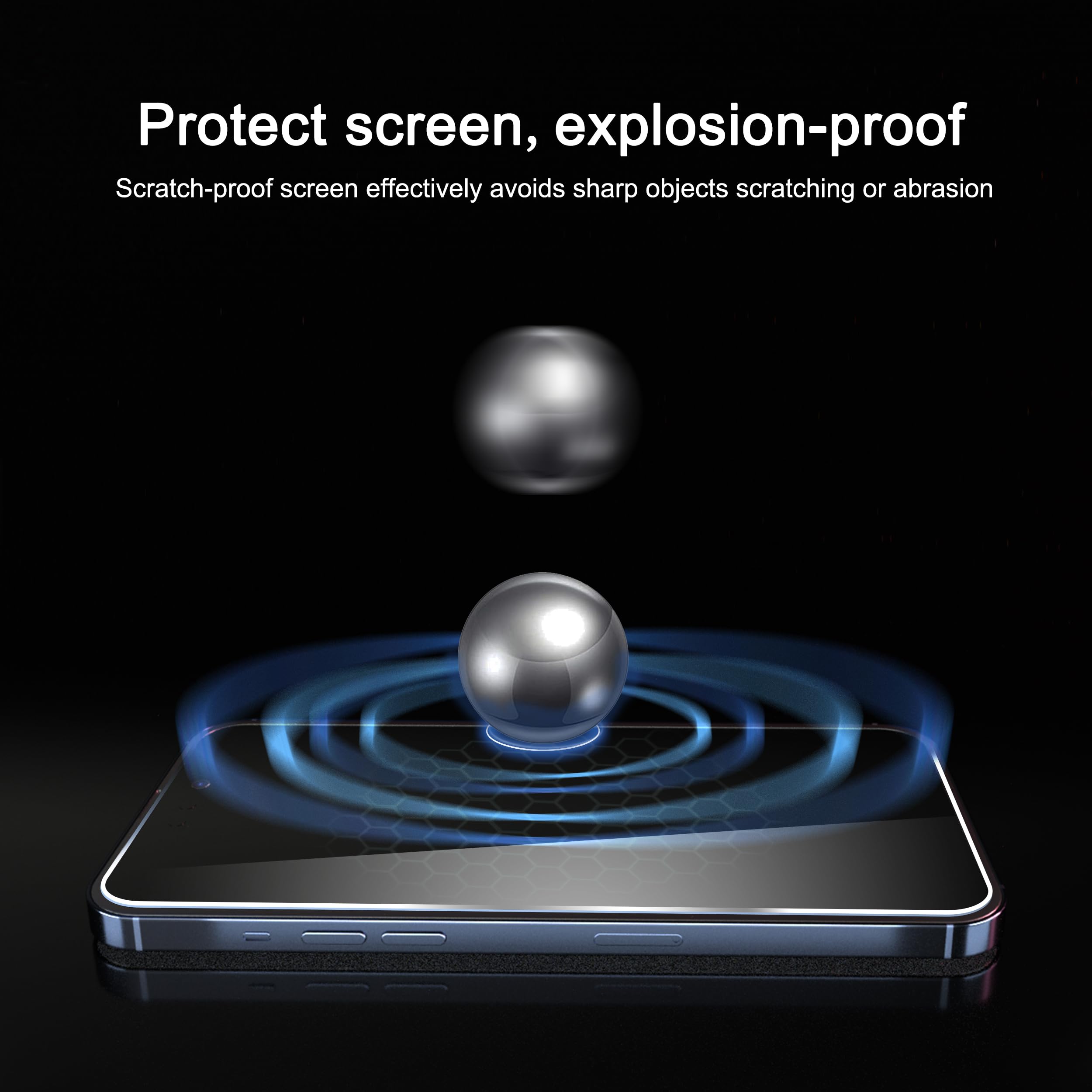 Ailun 3 Pack for iPhone 17 Pro Max Privacy Screen Protector [6.9 inch]+ 3 Pack Camera Lens Protector with Installation Frame,Dynamic Island Compatible,Anti Spy Tempered Glass[9H Hardness]-HD