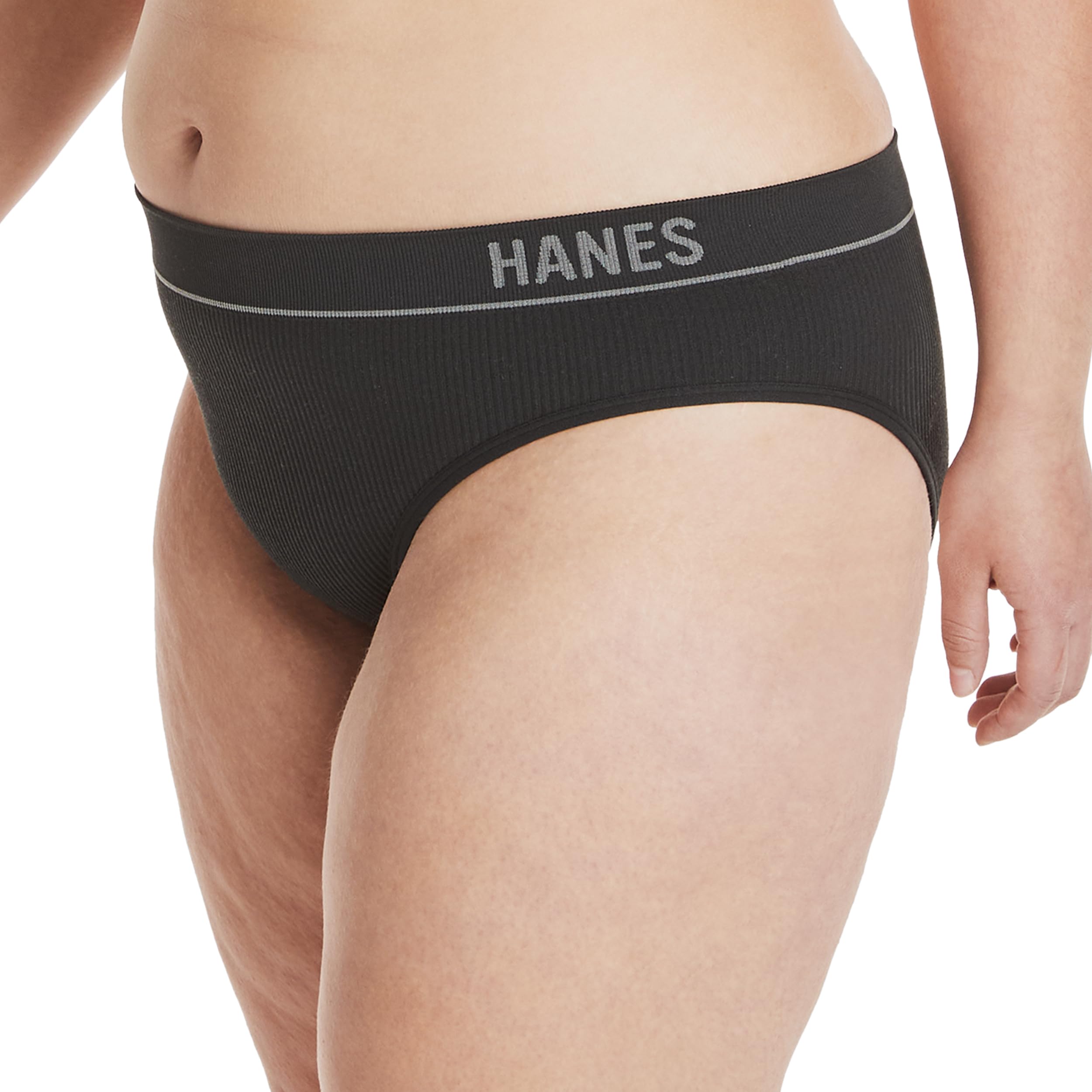 Hanes Originals Women’s Underwear, Seamless Rib Bikini Panties, 6-Pack