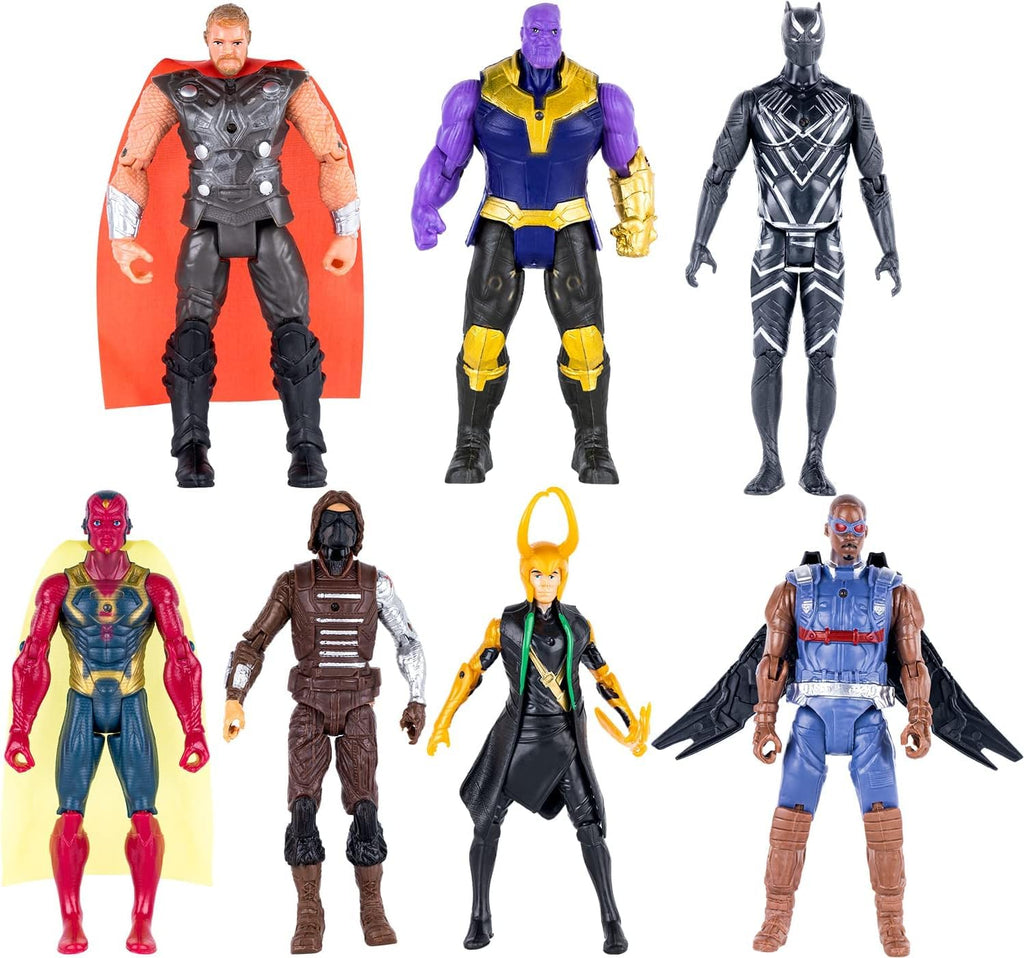 MUKSSE 14 pcs Big Set Superhero Action Figures – Collectible Models 6.5-inches Tall, Exclusive Set SuperHero Toys, Holiday Gift for Kids, Figure Cake Topper