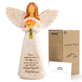 Kohehe Retirement Gift for Woman, Happy Retirement Gift for Woman, 5.5” Angel Figurine for Retirement Party Decorations, Retired Gifts for Coworkers Friends