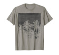 Palm Tree Silhouette Faded Grunge Vintage T-Shirt