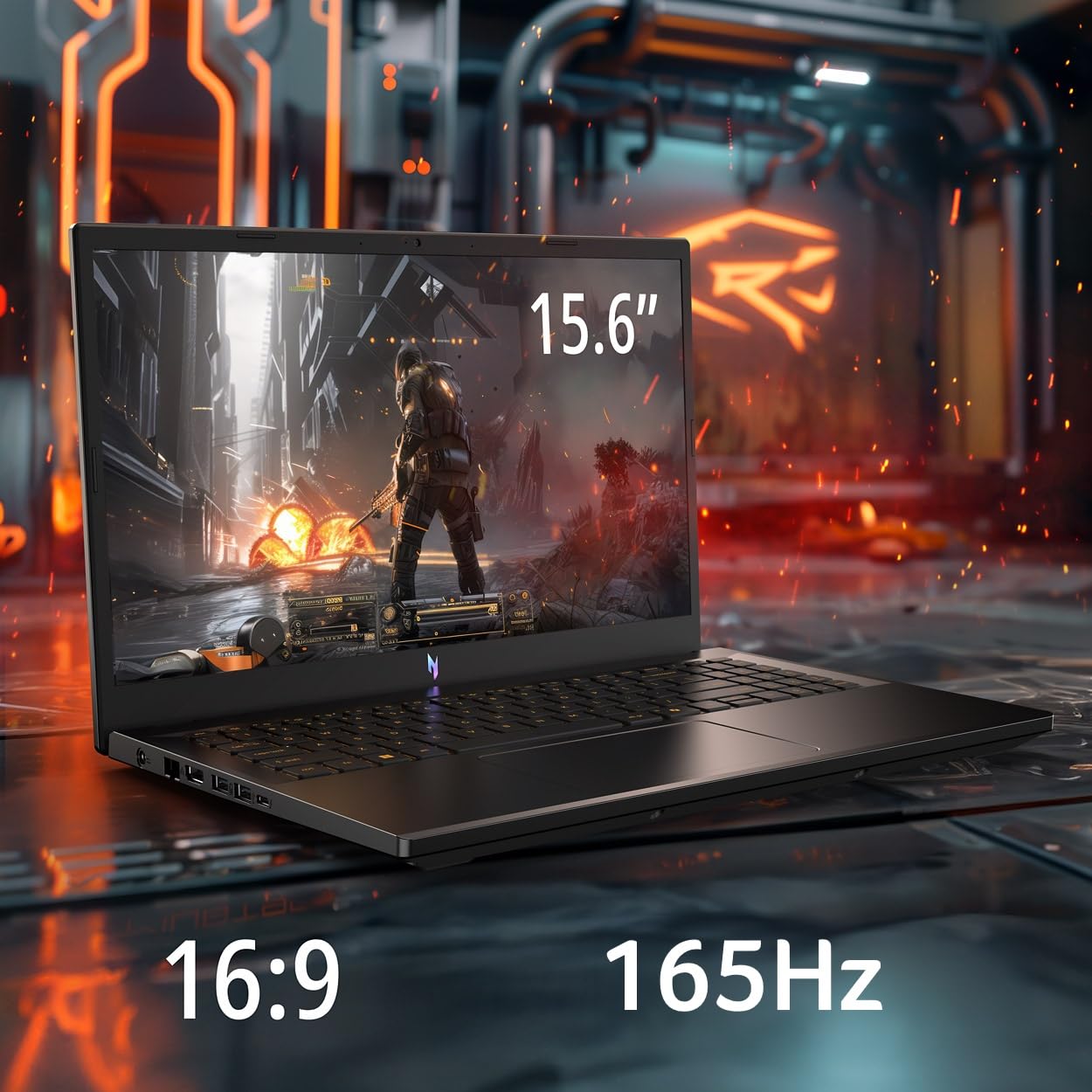 acer Nitro V Gaming Laptop | Intel Core i9-13900H Processor | NVIDIA GeForce RTX 5060 Laptop GPU | 15.6" FHD IPS 165Hz Display | 16GB DDR4 | 1TB Gen 4 SSD | Wi-Fi 6 | Backlit KB | ANV15-52-98KV