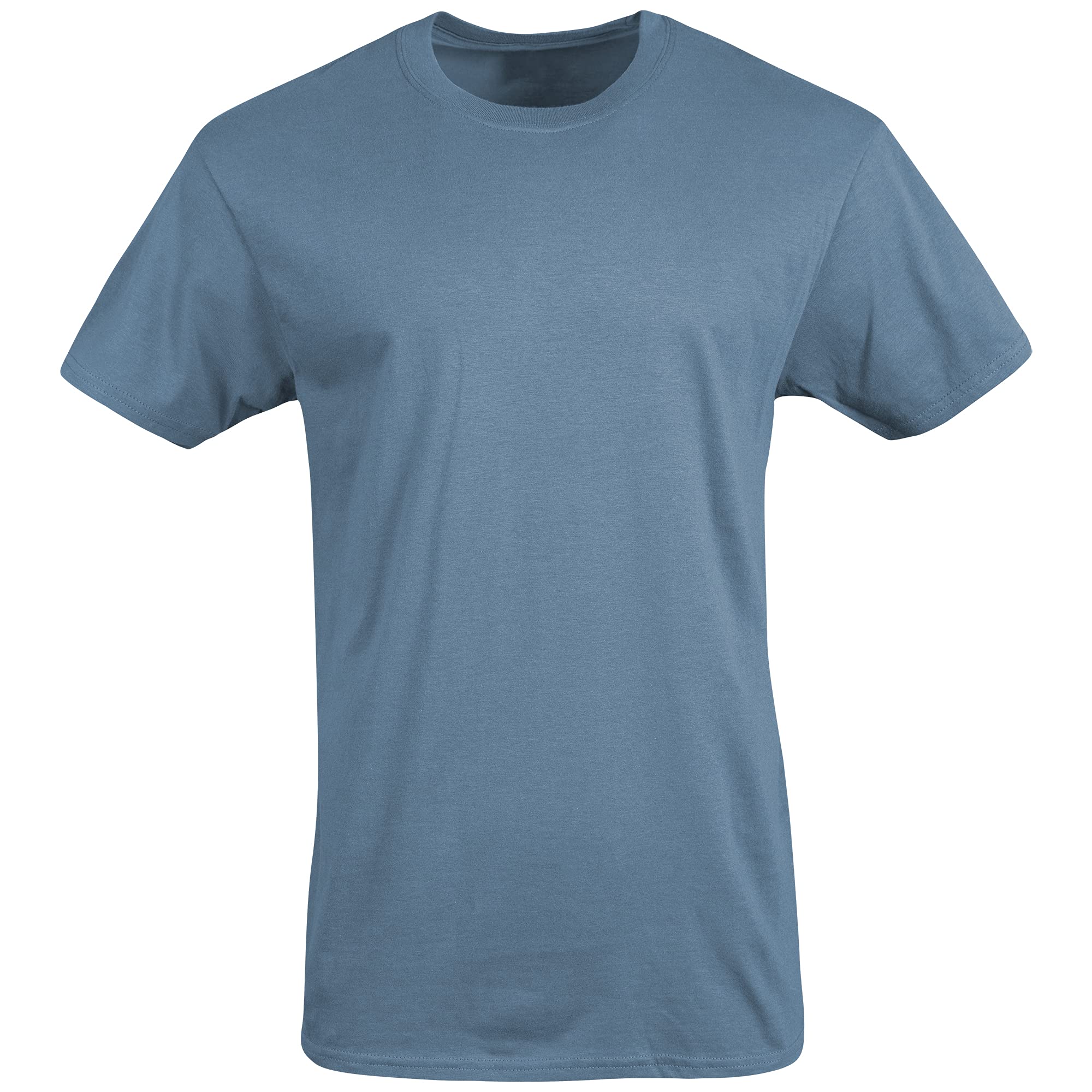 Gildan Men's Crew T-Shirts, Multipack, Style G1100, Navy/Heather Navy/Indigo Blue (5-Pack), X-Large