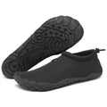 Mishansha Womens Mens Water Shoes Wide Toe Box Swim Beach Barefoot Shoes Quick Dry Non Slip Lividity Black 13.5 Women/11.5 Men
