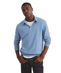 NAADAM, Lightweight Cashmere Relaxed Polo, Sky Blue, M