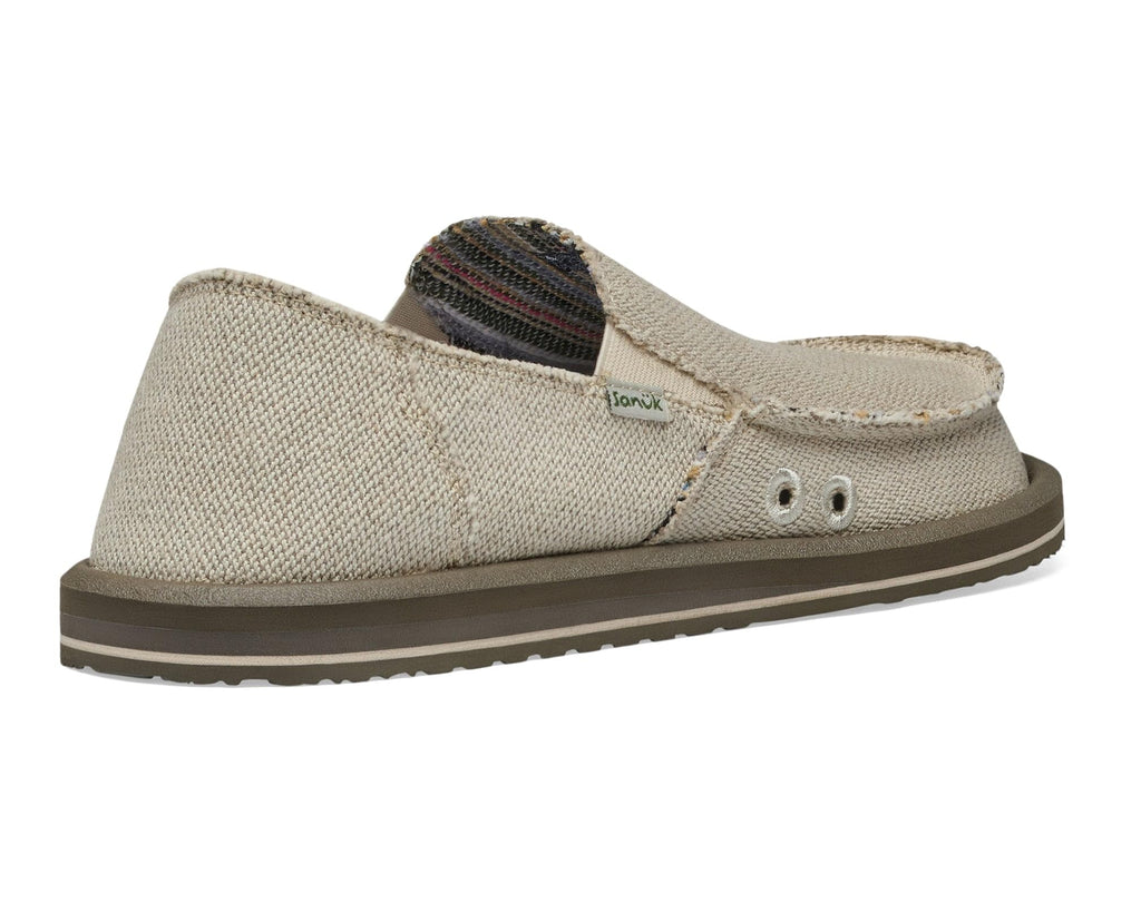 Sanuk Mens Hemp Sidewalk Surfer | Mens Shoes | Slip On Shoes for Men | Men's Slip-on Loafers | Comfort Footbed, Natural, 10