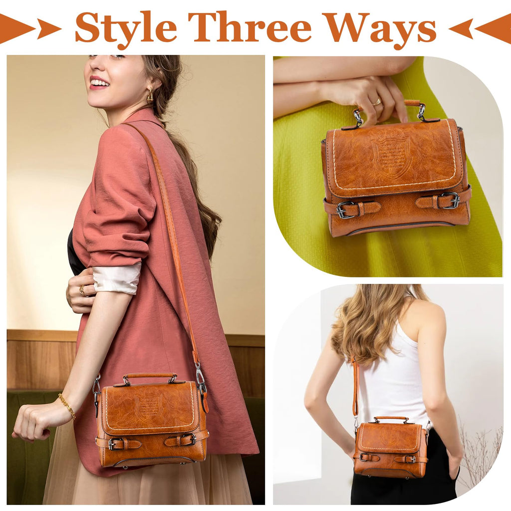 Crossbody Purses for Women, Cute Soft PU Leather Small Purse Handbags, Trendy Tote Clutch Purses Ladies Shoulder Bag